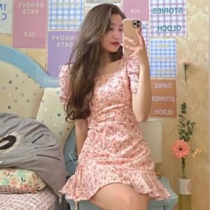 Sweet And Chic Mini Dress That Flatters The Figure