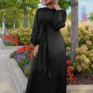 Ramadan Eid Mubarak Kaftan Dubai Abaya Turkey Muslim Women Hijab Satin Dress Islam Caftan Marocain Dresses Vestidos Robe Femme