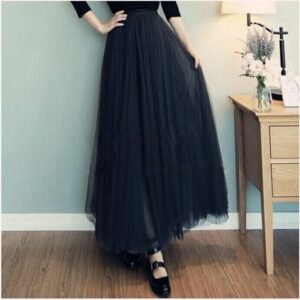 New Style Net Yarn Long Skirt Half-length Skirt Tutu Skirt