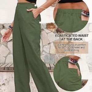 Flowing Casual Button-Down Summer Beach Pants