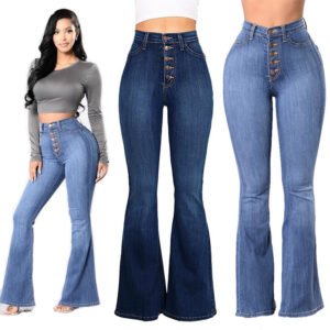 Explosive Style High-waisted Wide-leg Women's Jeans