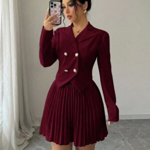 Stylish Two-piece Set Top Denim Short-sleeve Shirt With Butterfly Details