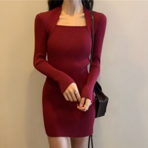 Women's Sexy Fashionable Slim-fit Knitted Dress