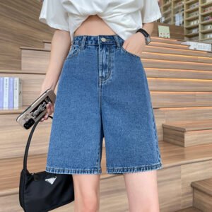 Loose Wide-leg Retro High-waisted Slimming Straight-cut Riding Pants