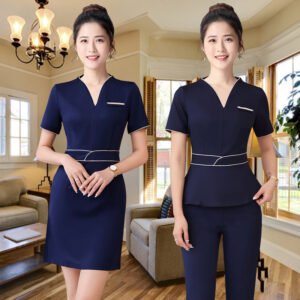 Work Clothes Women's Half Sleeve Business Dress