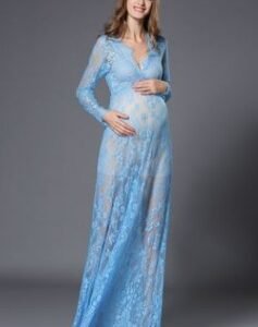 Sexy perspective lace dress, pregnant women's skirts, pregnant women, photographing, maternity, photography and dress