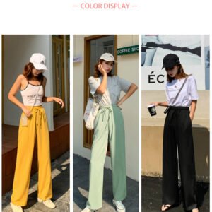 Chiffon Thin Straight Long Pants