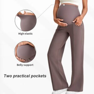 Maternity Belly Support Straight Leg Pants